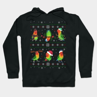 Ugly Christmas Pattern Fischer's Lovebird Hoodie